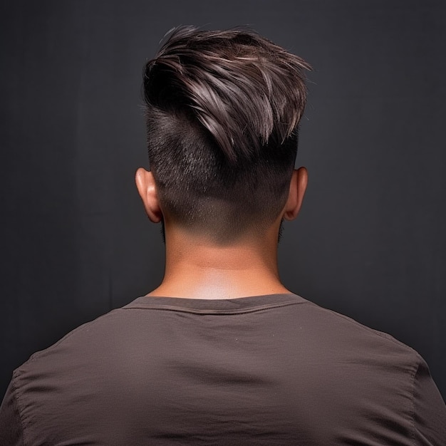 man hair style from back side