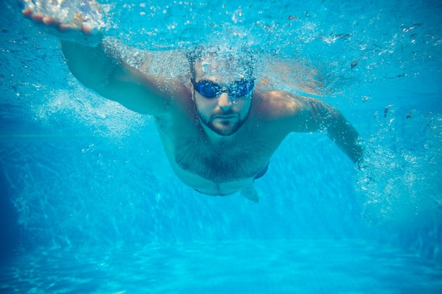 Man having fun on summer vacation