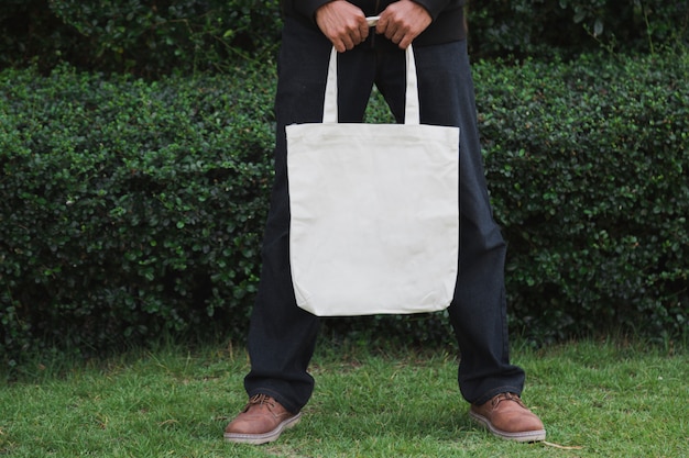 Man holding bag