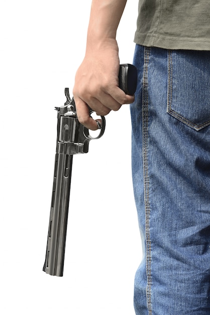 Man Holding Gun