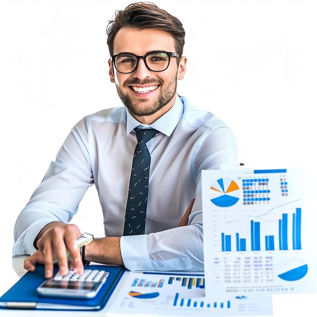 man holding laptop and smiling