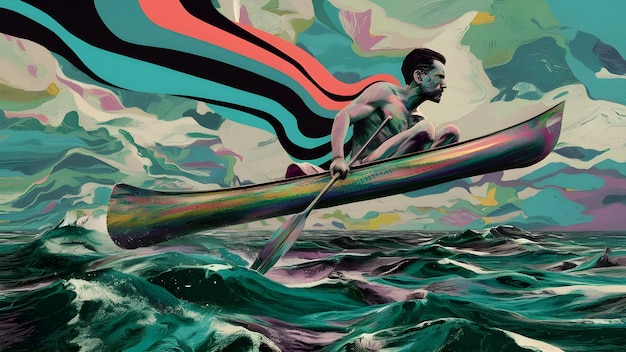 a man is riding a surfboard in the water