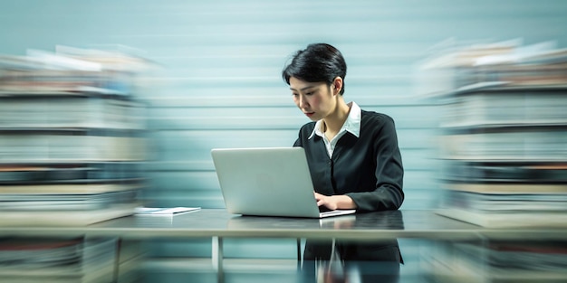 a man is sitting in front of a laptop with a laptop on it