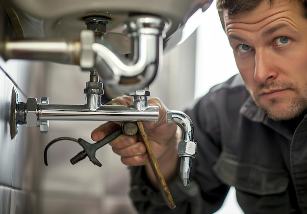 a man is using a sewing machine with a pair of scissors