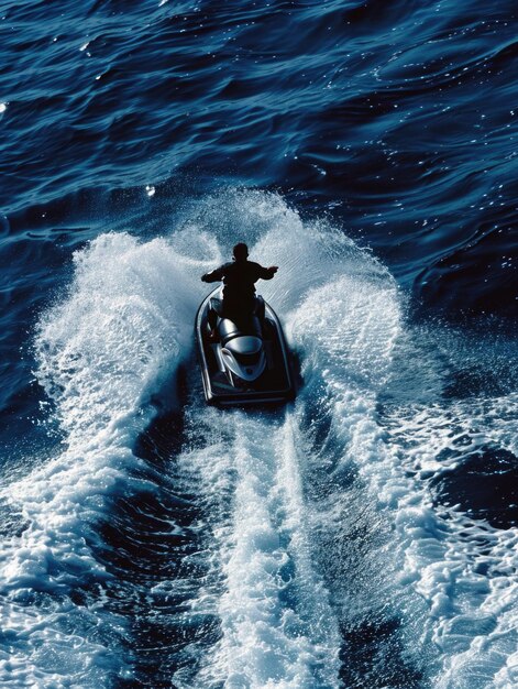 Photo man on jet ski