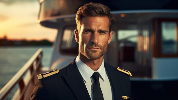 a man in a military uniform is standing in front of a plane