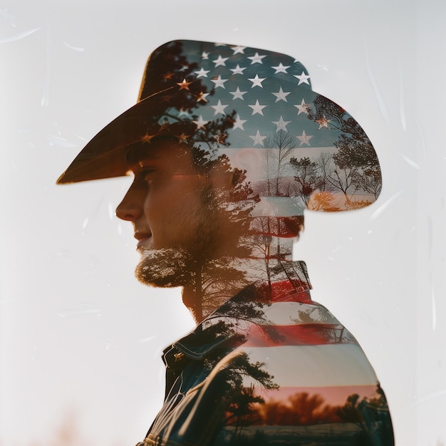 a man in a military uniform with the american flag on his chest