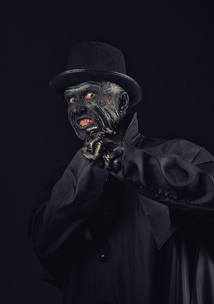 Man in monster makeup