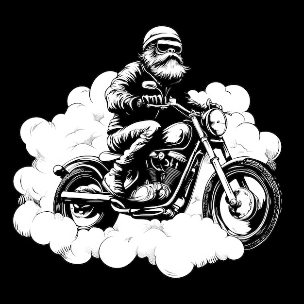 Photo a man on a motorcycle with a helmet on it