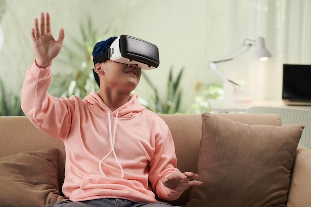 Man Playing Videogame at Home