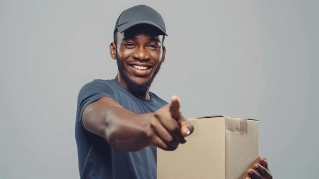 a man pointing at a box that says quot he is pointing quot