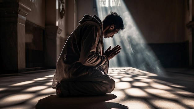 Man praying