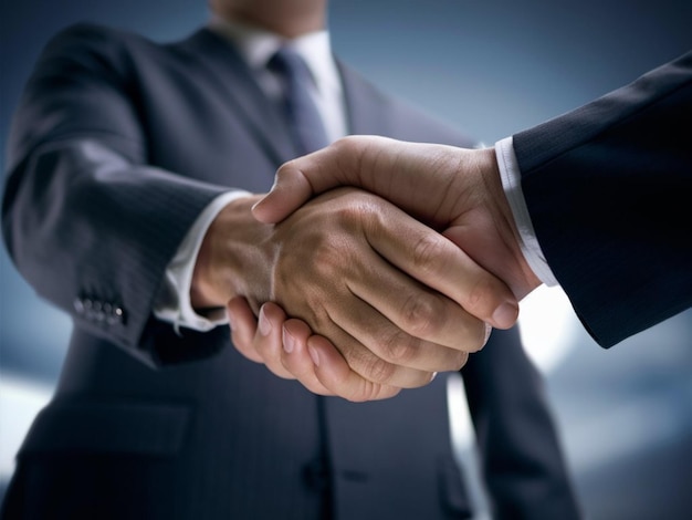 a man shaking hands with another man shaking hands