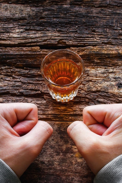 Man shows willpower not to drink alcohol