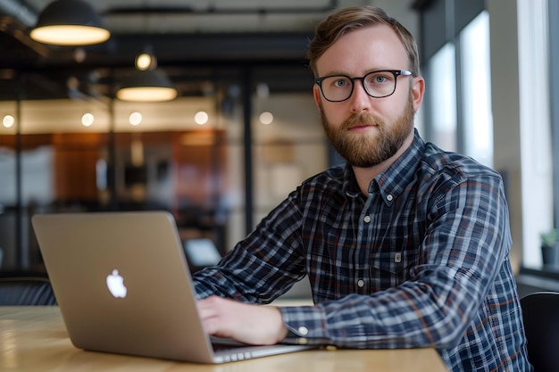 a man sits at a table with a laptop and a glass of wine