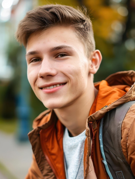 Photo a man smiling for a picture