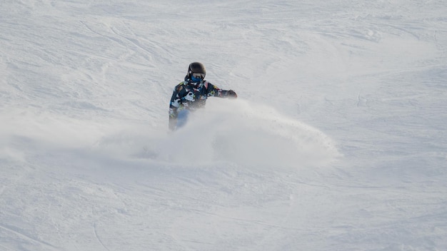 Man in snow