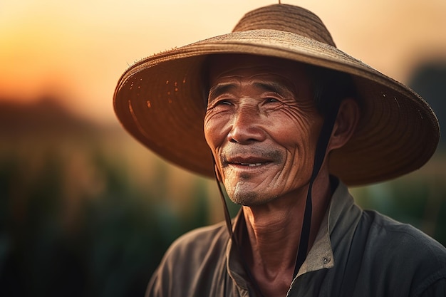 A man in a straw hat smiles at the camera.