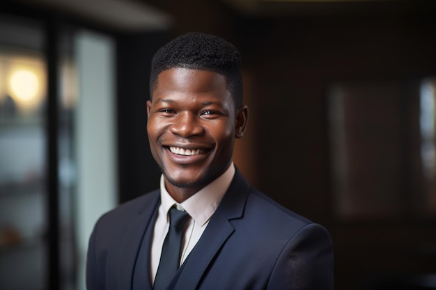 A man in a suit smiles at the camera.