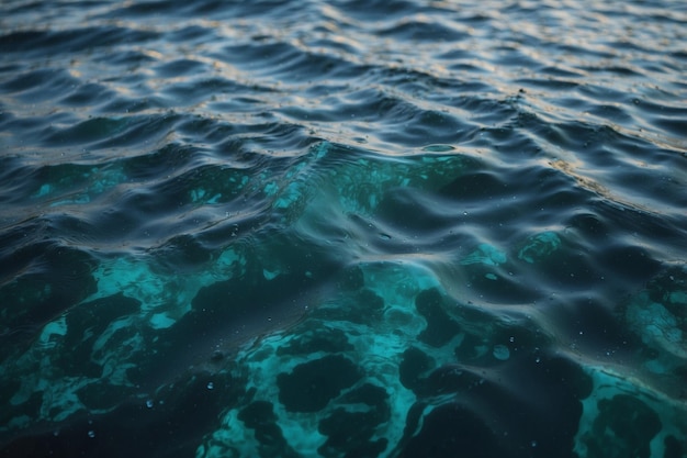 Photo a man swims in the ocean with a fish in his hand