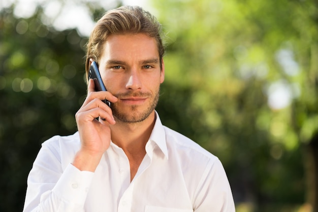 Man talking on the phone