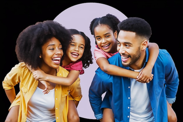 a man and two girls are smiling and smiling