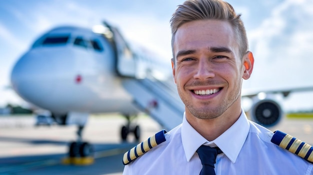 Photo a man in a uniform with the word air on the side of it