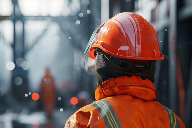 Photo a man wearing a helmet that says  fireman  on it