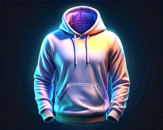 Photo a man wearing a hoodie with a hoodie on it