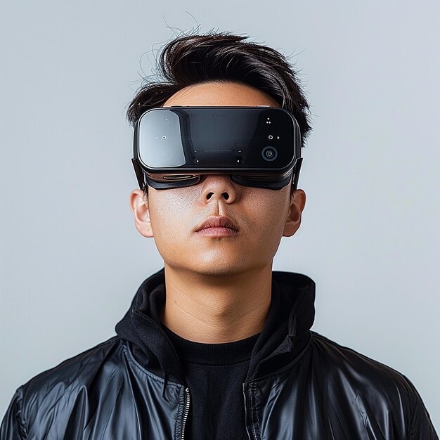 a man wearing a pair of virtual reality glasses