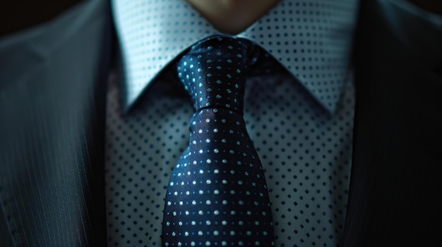 Photo a man wearing a tie that has a tie on it