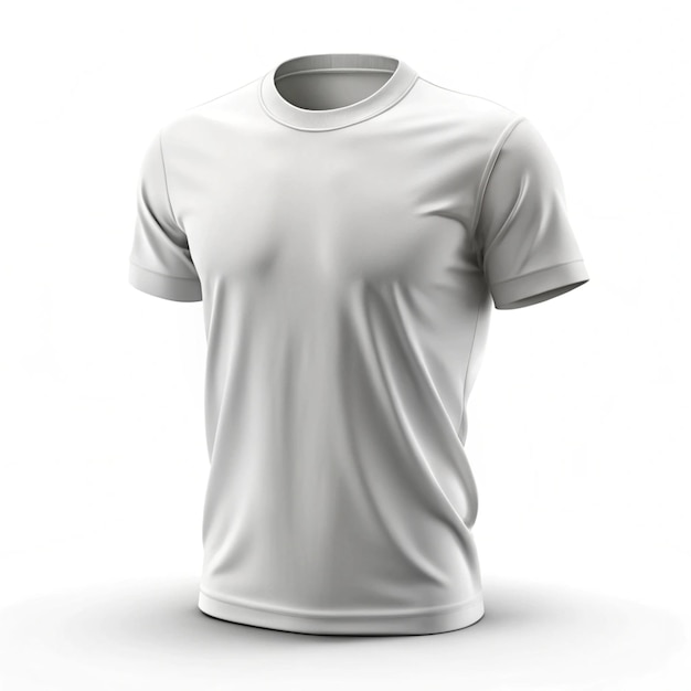 A Man Wearing White TShirt Mockup