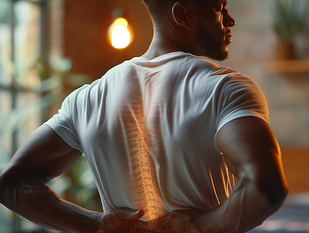 Man in White Shirt With Back Turned