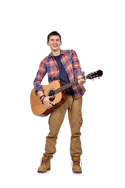 Man with acoustic guitar