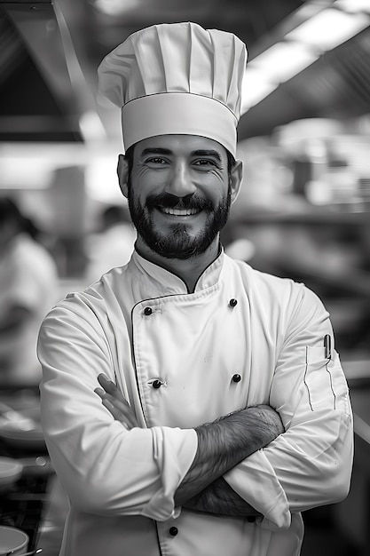 a man with a beard and hat on smiling