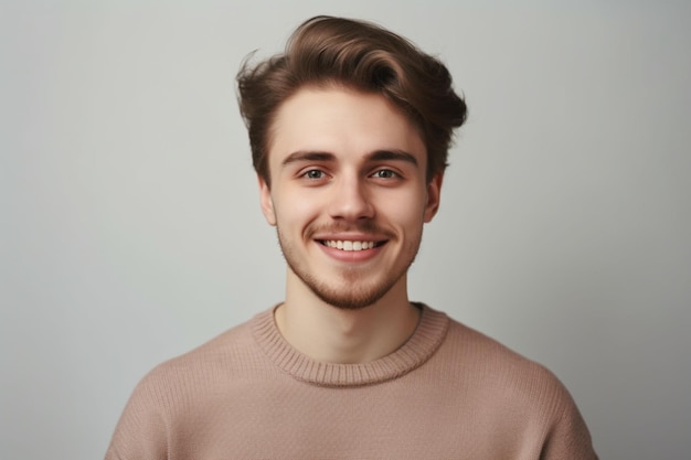 A man with a beard and a smile on his face