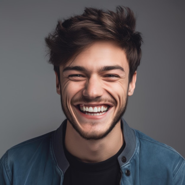 A man with a beard smiles for the camera.