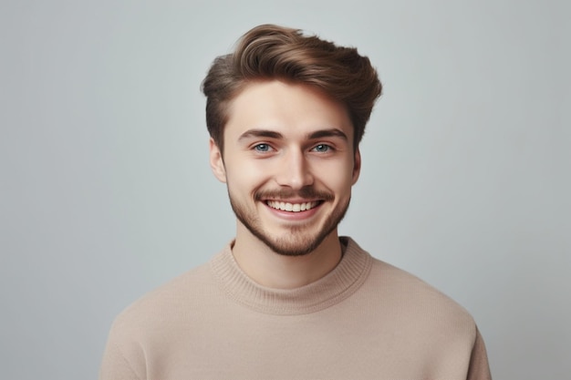 A man with a beard smiles for the camera.