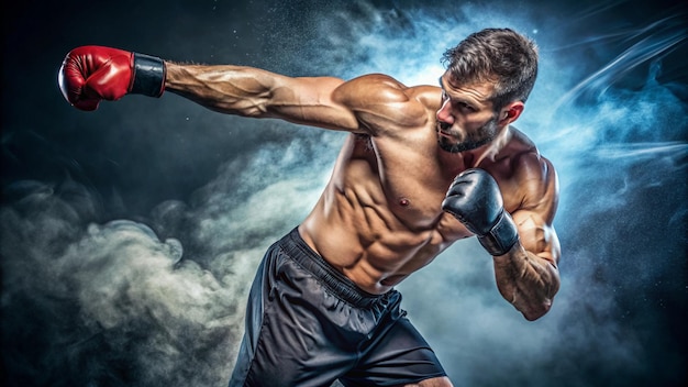 a man with a belt that says quot boxer quot on the side