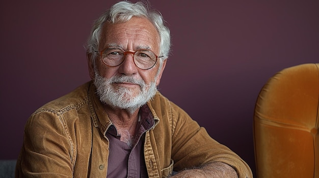 a man with glasses and a beard wearing glasses