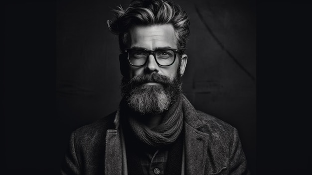 A man with glasses and a beard