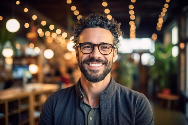 A man with glasses and a jacket that says'i'm a gentleman '