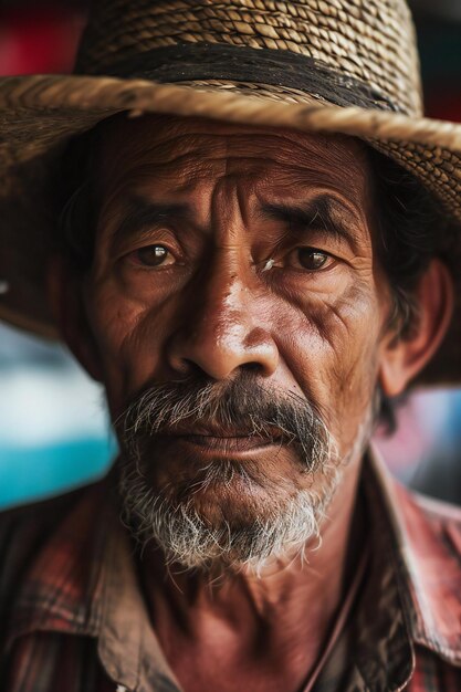 a man with a hat that says  old  on it