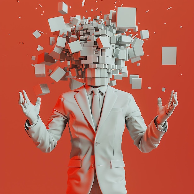 a man with a lot of papers on his head is shown with a large head that says quot im a lot of things