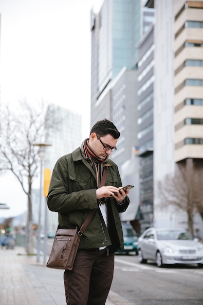 Man with mobile