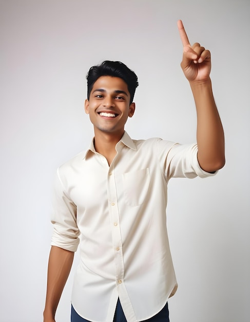 a man with a shirt that says quot thumbs up quot on the top