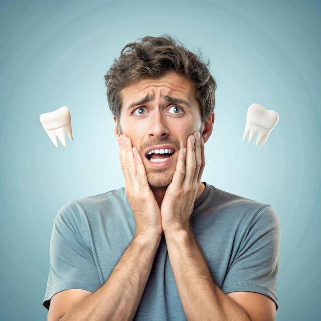 a man with a toothbrush on his head and the words  toothbrush  on the front