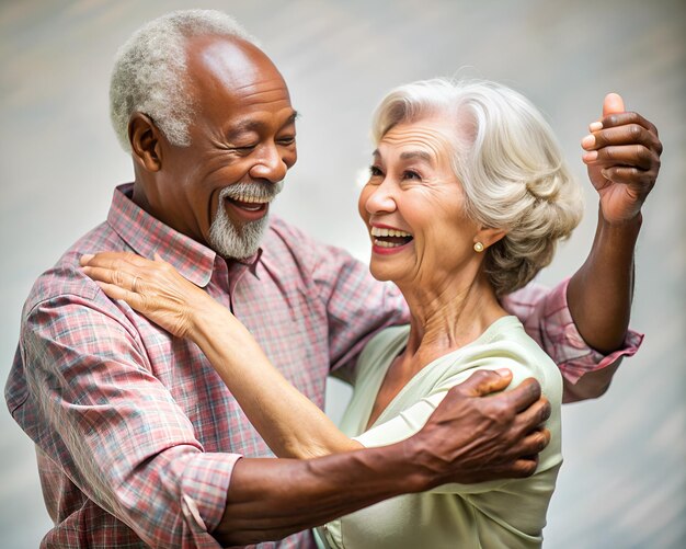 a man and woman are dancing and one is wearing a shirt that says love