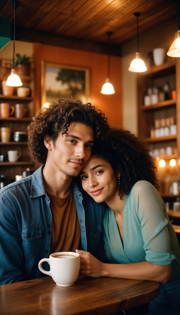 a man and a woman are posing for a photo