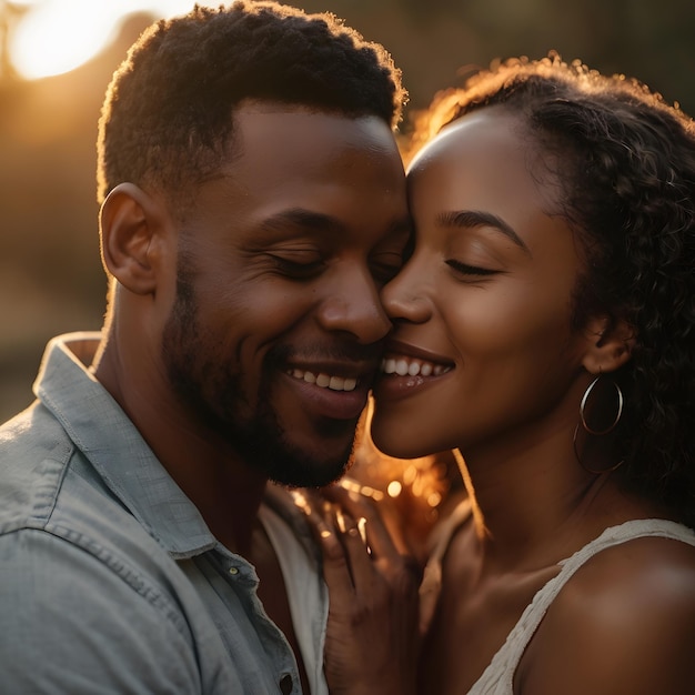 Photo a man and woman are smiling and the woman is wearing a white shirt